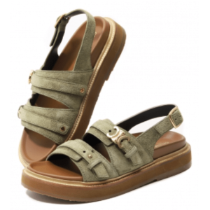 CELINE - TIPPI TRIOMPHE SANDAL IN SUEDE CALFSKIN
