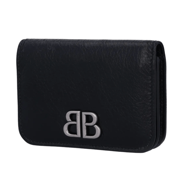 Monaco Flap Card Holder - Black