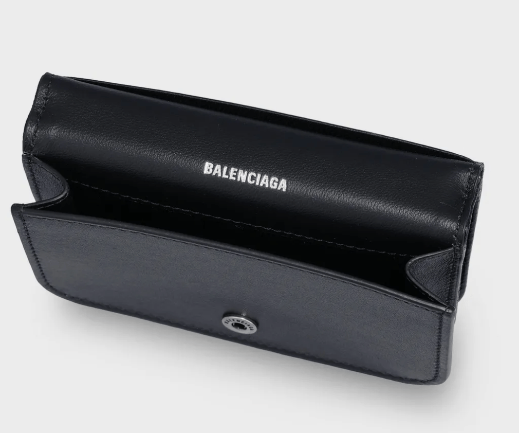 Monaco Flap Card Holder - Black