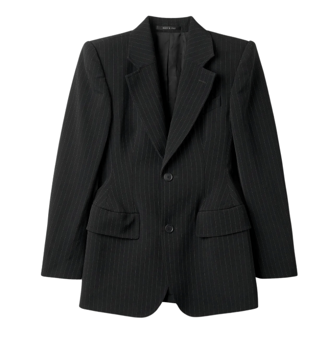 Hourglass Jacket - White:Black 