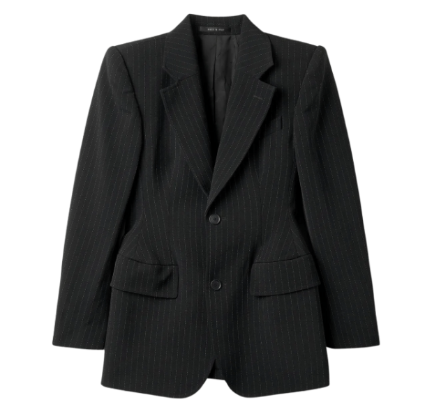 Hourglass Jacket - White:Black 