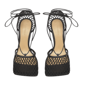 Stretch Strap Sandals - Black 
