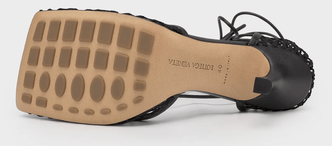 Stretch Strap Sandals - Black 