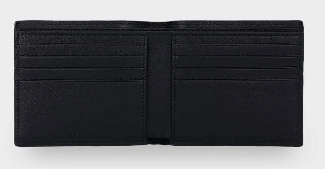 Cash Square Bifold Wallet - Black 
