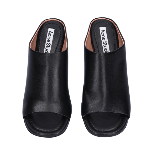 Open Toe Heel Sandal - Black