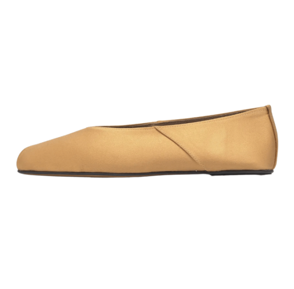 Satin Ballet Flats - Sand 