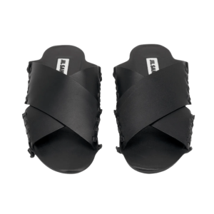 Leather Slides - Black