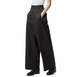 Pleated Wide Pants - Black 