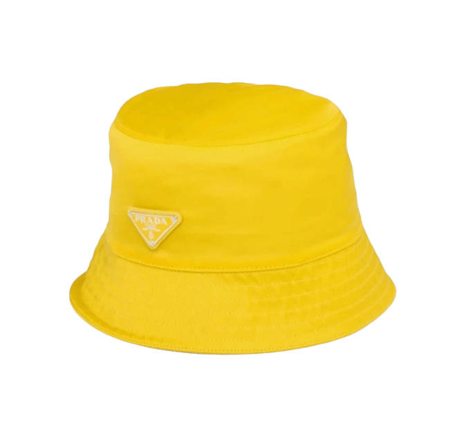 Prada Nylon Bucket Hat Yellow