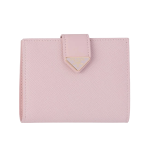Prada Small Saffiano Leather Wallet Alabaster Pink