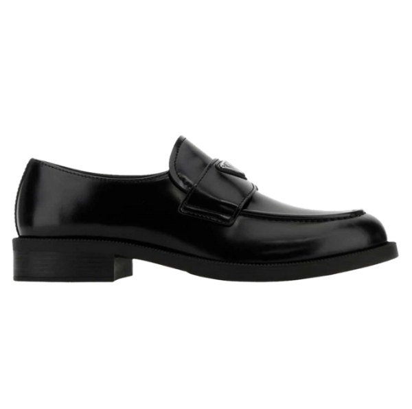 Prada Spazzolato Loafers Black