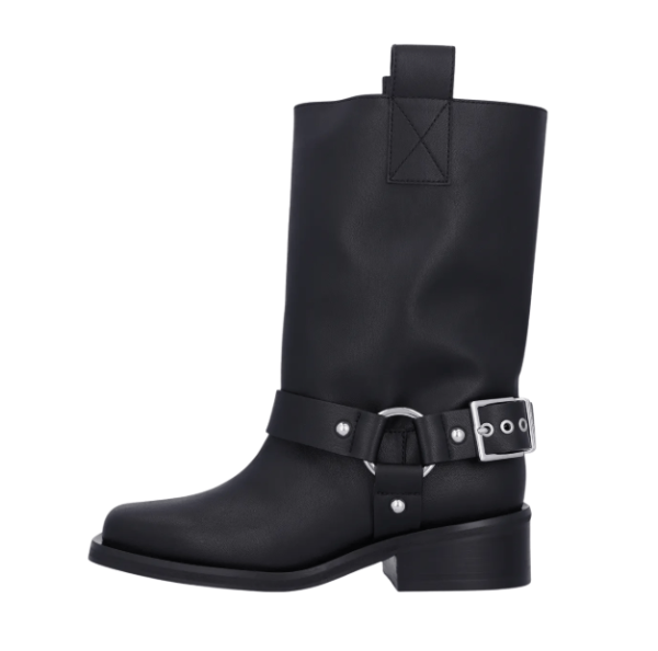 Ganni Biker Boots - Black