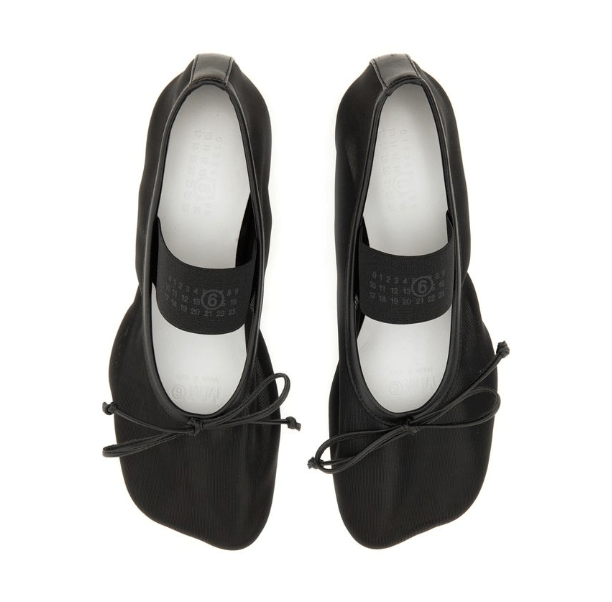 MM6 Maison Margiela Black Flat Shoes