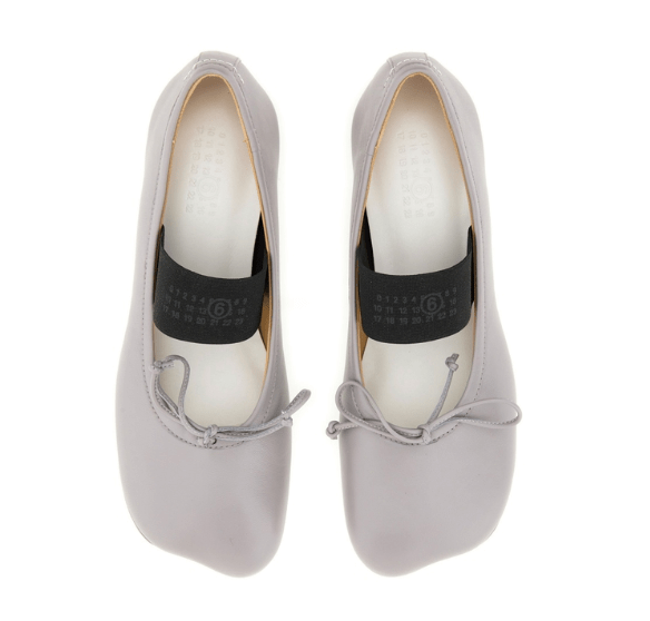 MM6 Maison Margiela Grey Flat Shoes