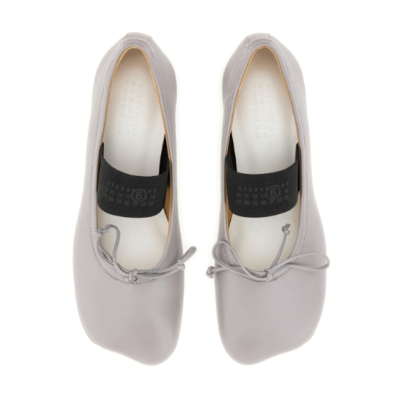 MM6 Maison Margiela Grey Flat Shoes