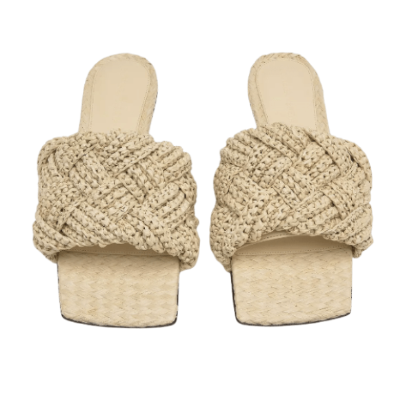 Bottega Veneta Lido Flat Sandals - White