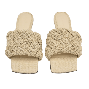 Bottega Veneta Lido Flat Sandals - White