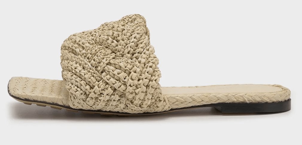 Bottega Veneta Lido Flat Sandals - White
