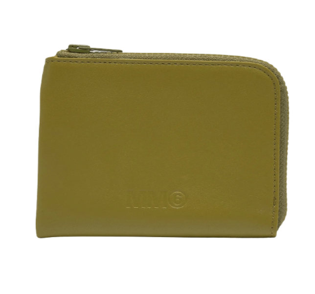 Logo Zip Around Wallet - Green Glow 