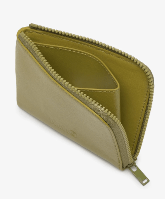 Logo Zip Around Wallet - Green Glow 