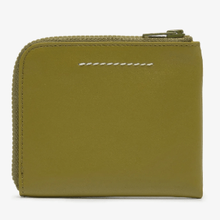 Logo Zip Around Wallet - Green Glow 