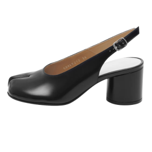 Maison Margiela Tabi Leather Slingback Heels (6.5cm) – Black