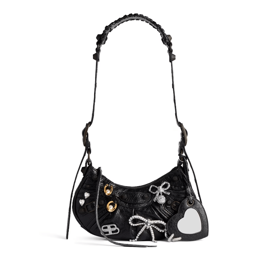 Le Cargol Pin Detail Leather XS Shoulder Bag