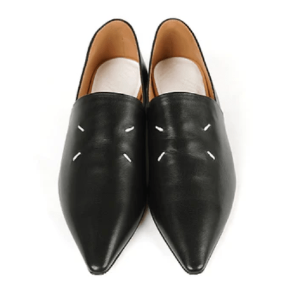 MAISON MARGIELA POINTED TOE LEATHER SHOES