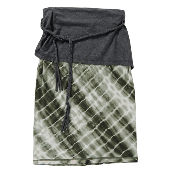 PERVERSE Layered braid belt skirt