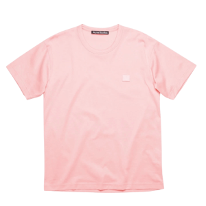 Acne Studios Nash Face Crewneck T-Shirt Blush Pink