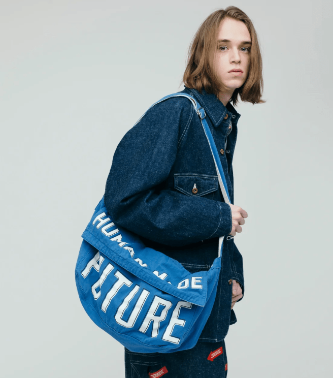 Human Made Mail Bag Large Blue