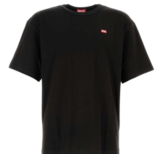 DIESEL Logo Detail Short-Sleeve T-Shirt Black