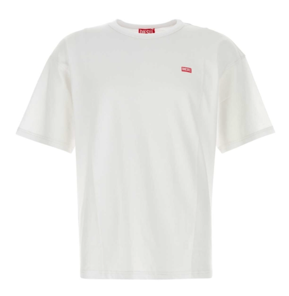 DIESEL Logo Detail Short-Sleeve T-Shirt White