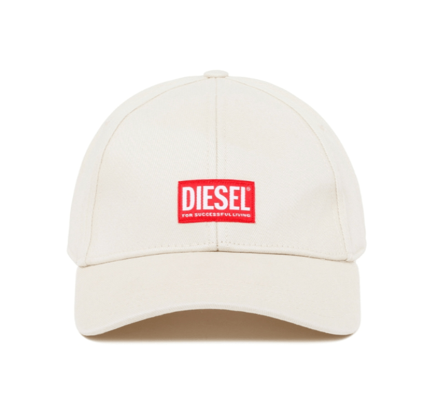 DIESEL White Logo Baseball Cap