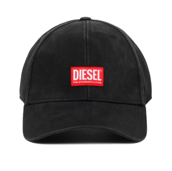 DIESEL Black Logo Baseball Cap