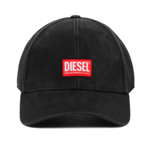 DIESEL Black Logo Baseball Cap