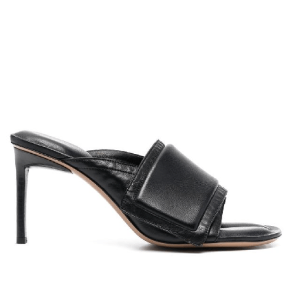 JACQUEMUS Aqua Leather Mule Heels