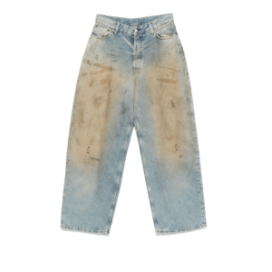 Acne Studios Vintage-Effect Cotton Denim Pants