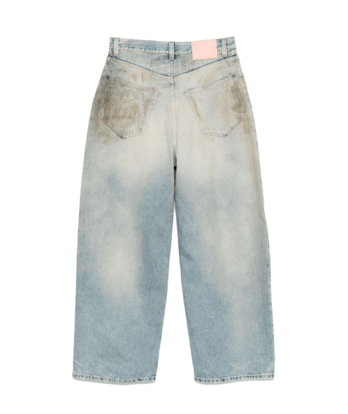 Acne Studios Vintage-Effect Cotton Denim Pants