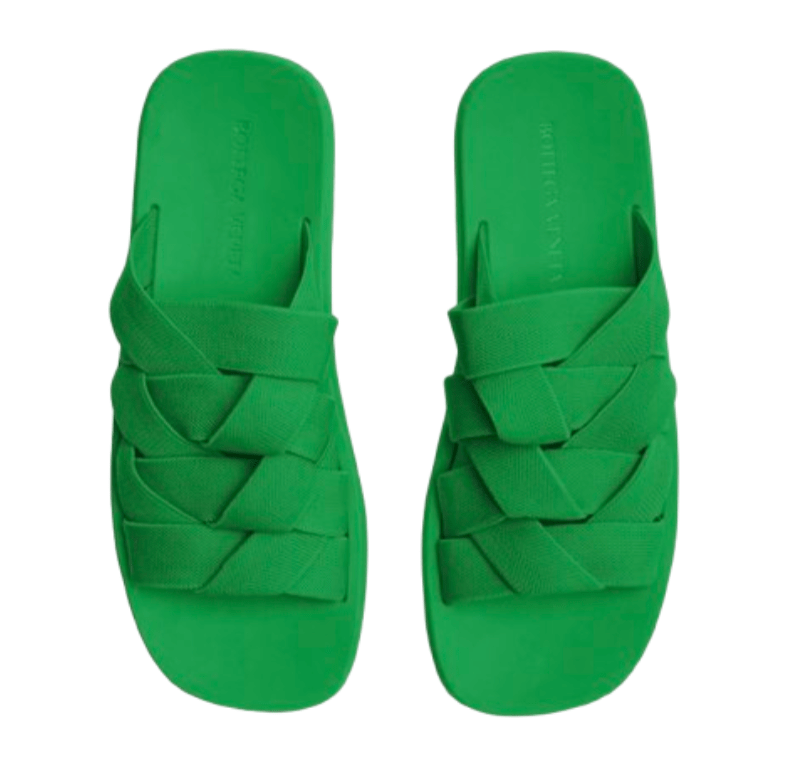 Bottega Veneta Plat Mule Grass