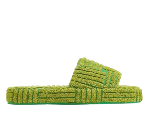 Bottega Veneta Resort Sponge Slider Parakeet Kiwi