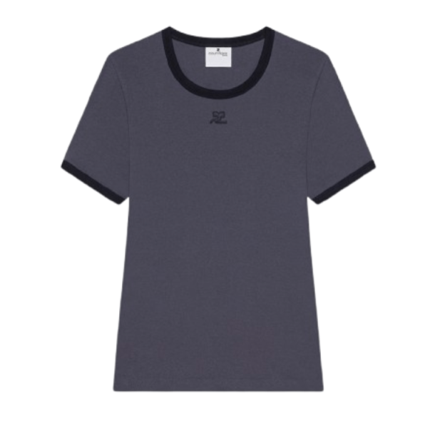 (W) Courreges Heritage T-Shirt Denim Black