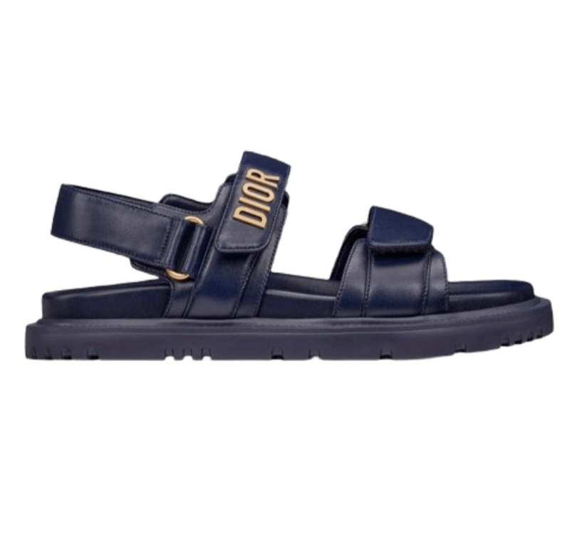 (W) Dioract Sandal Deep Blue Lambskin