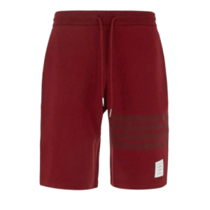 Thom Browne Red 4-Bar Jersey Training Shorts 