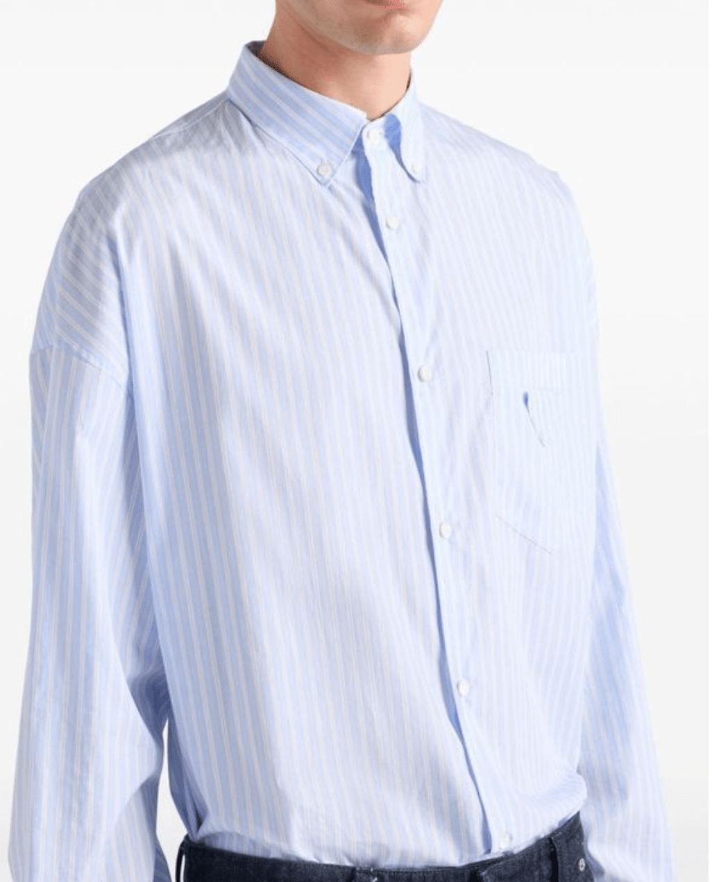 Prada Striped Button-Down Shirt