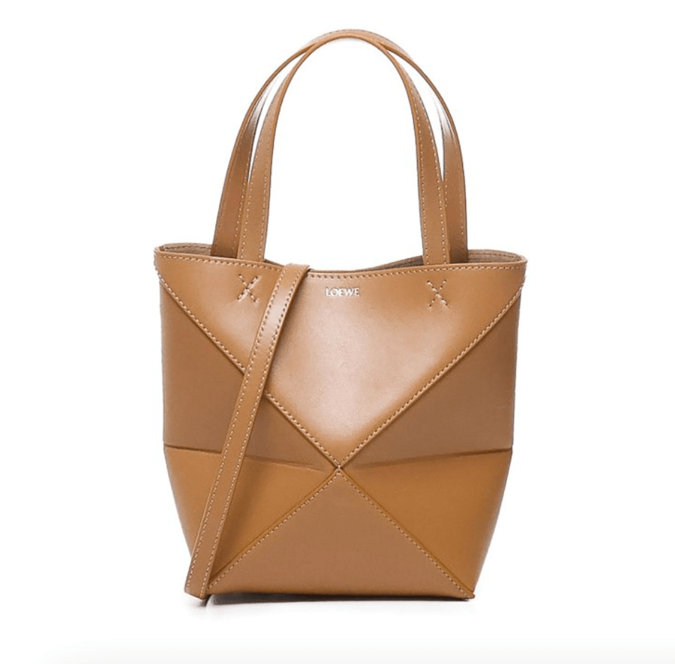 Loewe Puzzle Fold Mini Tote Bag - Brown