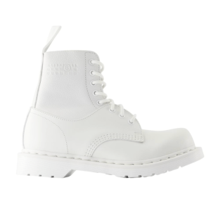 MM6 Maison Margiela White Lace-Up Boots