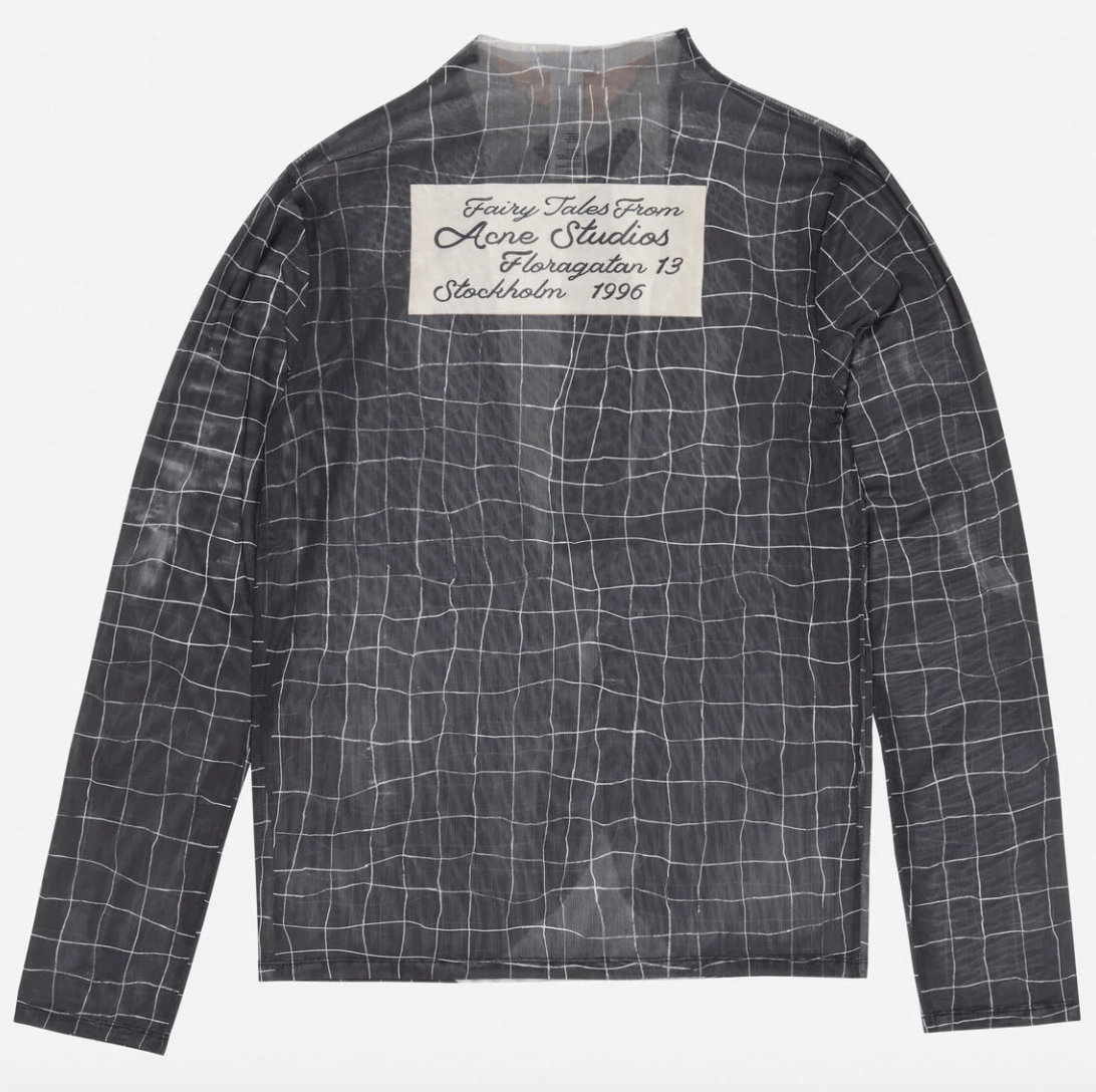 Acne Studios Mesh Print T-Shirt