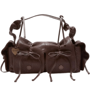 Acne Studios Multi-Pocket Grain Leather Bag Chocolate Brown