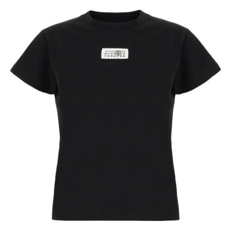 MM6 Maison Margiela Black Short-Sleeve T-Shirt